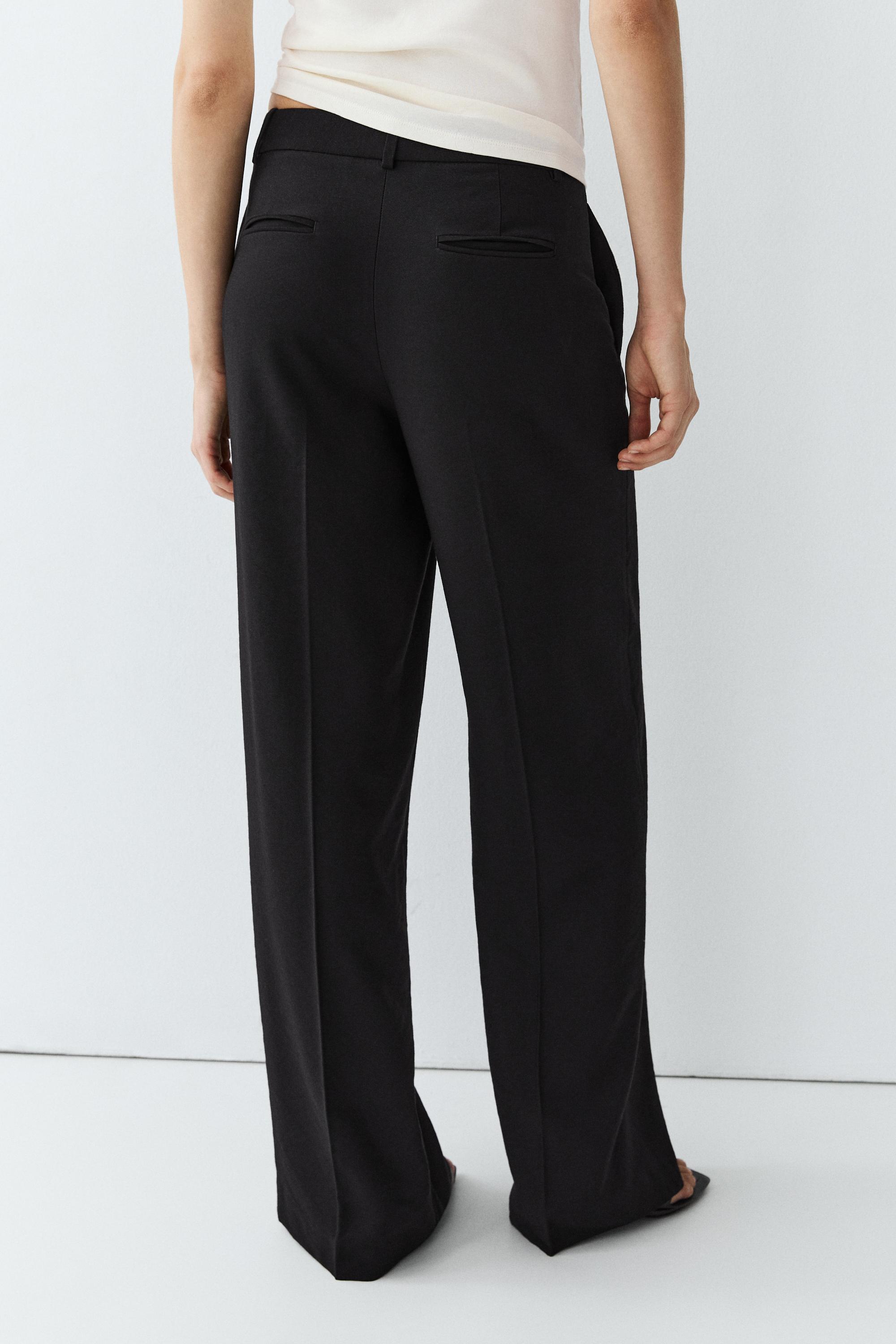 Flowing straight-leg pants